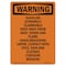 Signmission Safety Sign, OSHA WARNING, 5" Height, Gasoline Extremely Flammable Keep, Portrait OS-WS-D-35-V-13209 - alternate 1